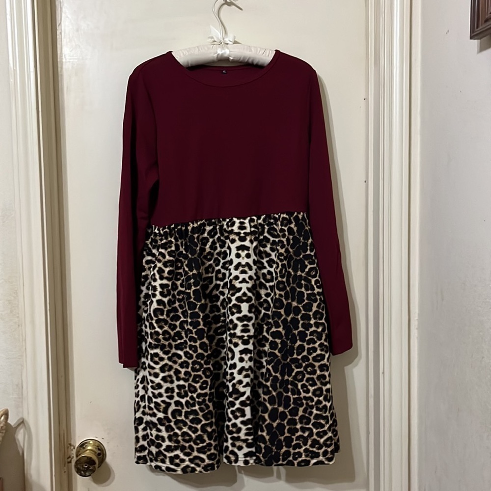 NWOT  long sleeve casual t-shirt dress with pockets
